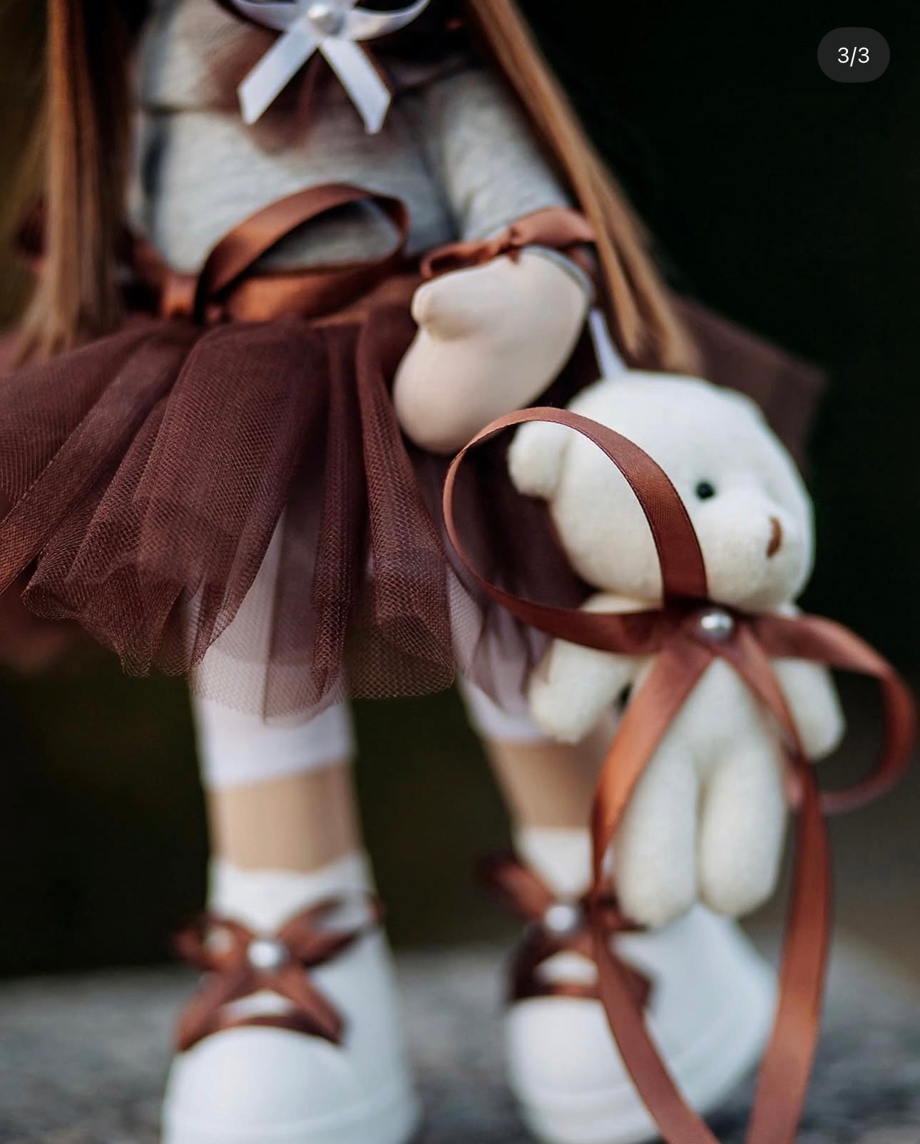 Sophie — Handmade Doll with Teddy