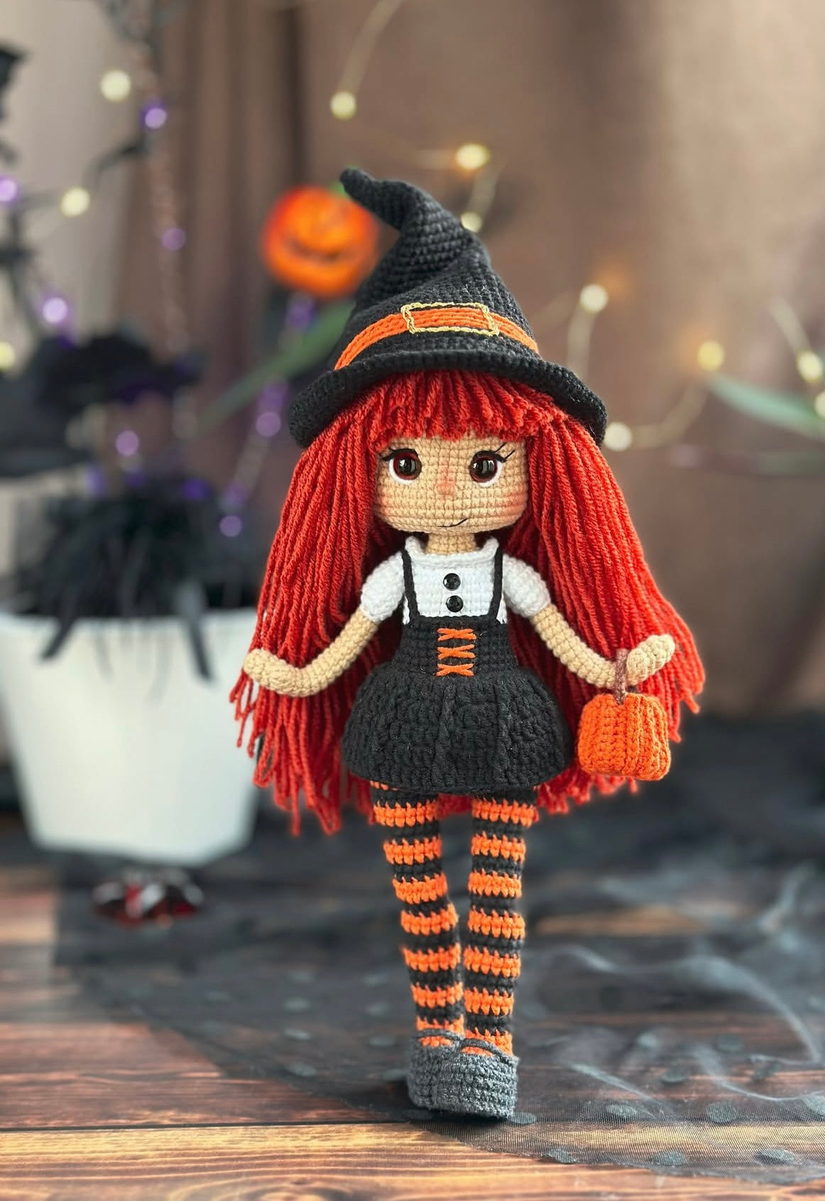 Handmade Crochet Doll — Little Witch
