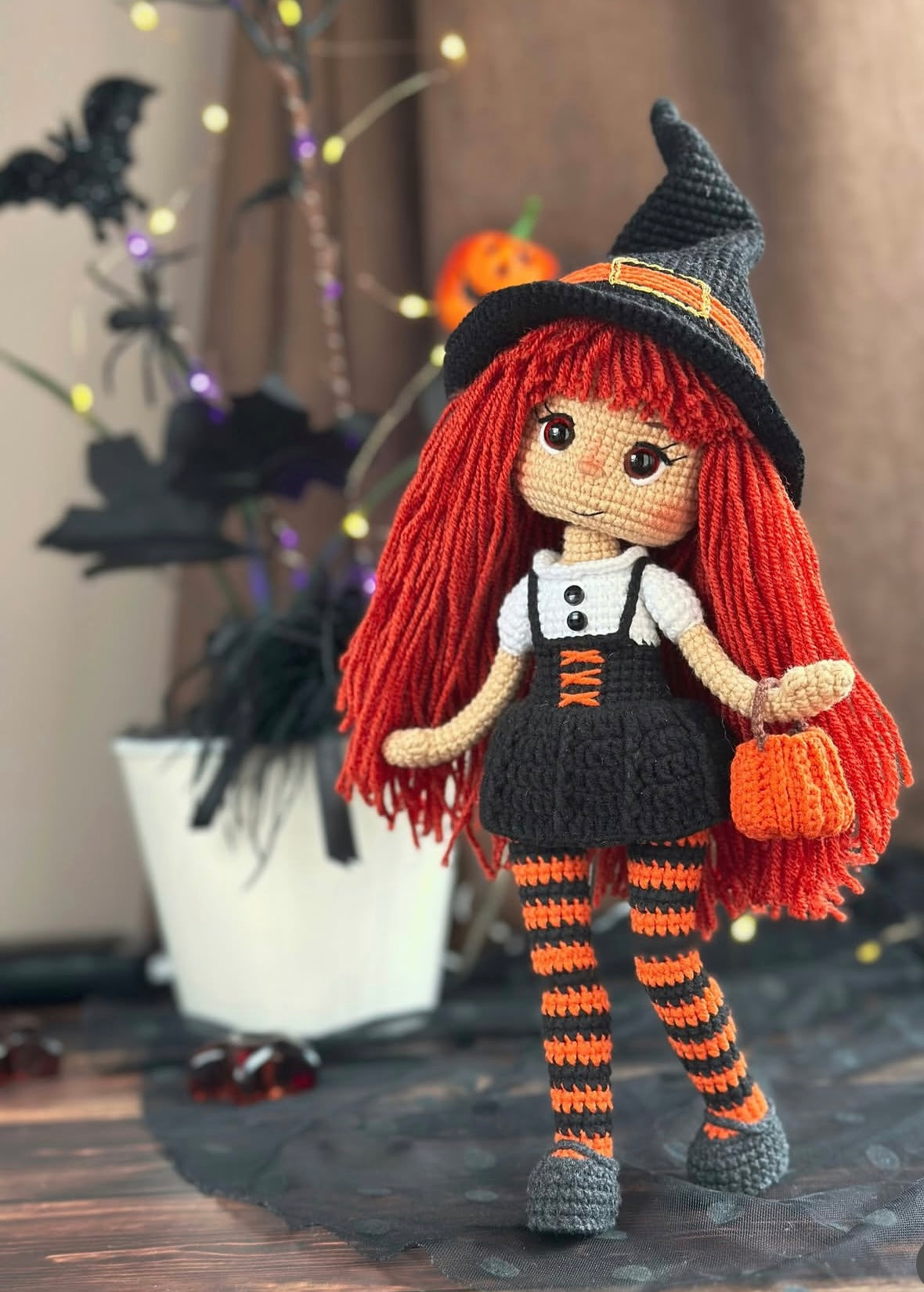 Handmade Crochet Doll — Little Witch