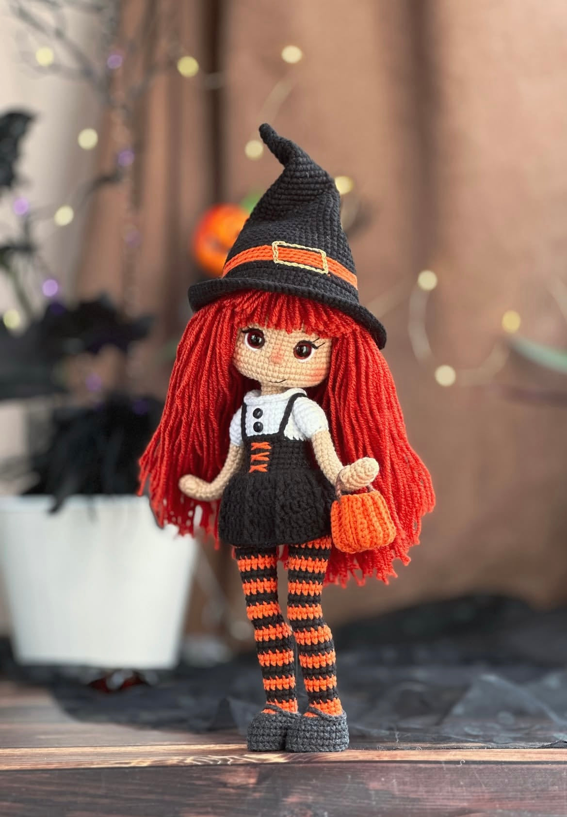 Handmade Crochet Doll — Little Witch
